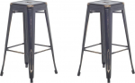 Beliani Komplekt 2 metallist baaripukki 76 cm Black-Gold CABRILLO | 99884 Bel | 4260586359053