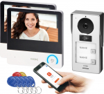 Orno PAVONIS MULTI, zestaw wideodomofonowy dwurodzinny, 4-żyłowy, 7", Wi-Fi, ekran dotykowy, Full HD, RFID | 5908254843259 | 5908254843259