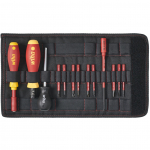 Wiha Drehmoment-Schraubendreher Set TorqueVario-S electric (rot/gelb, 14-teilig, 0,8 - 5Nm) | 40674 | 4010995406745
