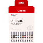 Tusz Canon Kartridż PFI-300 Zestaw wielokolorowy 10 szt. (4192C008) | 35120551 | 8714574667355