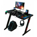 Raptor Gaming-Tisch  GT100 120x60cm RGB  schwarz | RG-GT100-RGB | 4251236201068