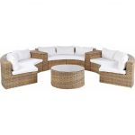 Beliani 9-kohaline aiam&ouml;&ouml;bli komplekt tehnorotangist light brown SEVERO | 4255664861467 | 4255664861467