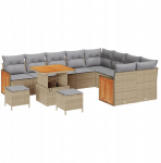 vidaXL 12-osaline aiam&ouml;&ouml;bli komplekt patjadega Beige pol&uuml;rotang Akaatsia, vidaXL 3-osaline aiam&ouml;&ouml;bli s&ouml;&ouml;gikomplekt patjadega Beige pol&uuml;rotang Akaatsia, vidaXL kaheistmeline aiam&ouml;&ouml;bel patjadega Beige pol&uuml;rotang | 3363342 | 8721288434616