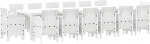 15-osaline s&ouml;&ouml;gitoa komplekt patjadega White pol&uuml;rotangist | 3378646 | 8721288625984