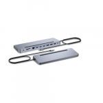 Stacja dokująca USB-C Metal Ergonomic 4K 3x Display Docking Station PD 100W | C31FLAT2PDPRO | 8595611706530