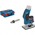 Bosch Powertools Akku-Kantenfr&auml;se GKF 12V-8 Professional solo, 12Volt (blau/Black, ohne Akku und Ladeger&auml;t, in L-BOXX) | 06016B0001 | 3165140909785