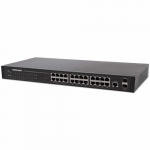 L&uuml;liti Intellinet Network Solutions GIGA 24x RJ45 + 2x SFP veebitark VLAN QOS RACK (560917) | 560917 | 0766623560917
