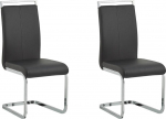 Beliani Zestaw 2 krzeseł do jadalni Black GREEDIN | 234277 | 4251682255936