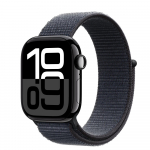 Apple Watch 10 GPS + Cellular 42mm Jet Black Alu Sport Loop Navy  (MWX83ET/A) | MWX83ET/A | 0195949553653