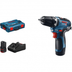 Bosch Powertools Akku-Bohrschrauber GSR 12V-35 Professional, 12Volt (blau/Black, 2x Li-Ionen Akku 3,0Ah, in L-BOXX) | 06019H8002 | 3165140953719