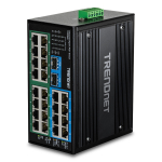 TRENDnet Industrie Switch 26Port Gbit PoE+ Metall   DIN-Rail | TI-PG262 | 0710931162585