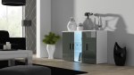 Kummut-laud 120 cm SOHO S7 valge/hall l&auml;ige | SOHOKOM BI/SZ | 5903815003356
