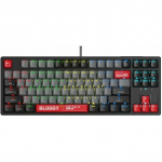 Klaviatuur A4Tech A4tech Bloody S87, m&auml;nguklaviatuur, mehaaniline, juhtmega, Red Switch, CZ/SK, Black | S87-ER-TKL | 4711421993845