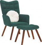 Tugitool jalatoega, Dark Green, sametkattega | 4016823 | 8721158362483