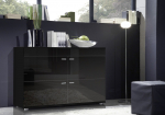Kummut LOGO II NIGHT 120/42/78 Black/Black gloss | KLOGOII CZ/CZ | 5903815002502