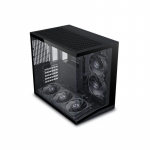Lian Li O11 Dynamic Mini V2 Flow PC-Geh&auml;use, Mini-Geh&auml;use, ATX, Tempered Glass - inklusive 5x 120-mm-L&uuml;fter, Black | O11DMIV2FX | 4718466019851