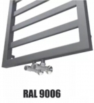 Grzejnik łazienkowy Hydroland GRZEJNIK ŁAZIENKOWY NATSUMI 980X530 RAL 9006 // GRŁ-G/N-980X530-RAL | 5907734738719 | 5907734738719