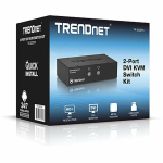 L&uuml;liti TRENDnet KVM 2-pordiline DVI l&uuml;lituskomplekt - TK-222DVK | TK-222DVK | 0710931170023