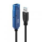 USB-kaabel Lindy USB-A - USB-A 20 m Black (43361) | 43361 | 4002888433617