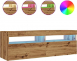 vidaXL TV-kapp LED-valgustusega, artisan tamm, 120x35x40 cm | 856306 VidaXL | 8721158437631