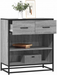 vidaXL Komoda, szary dąb sonoma, 68x35x76 cm materiał drewnopochodny | 848987 VidaXL | 8721102840463