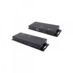Exsys EXSYS EX-1188HMS-3 7 port&oacute;w USB 3.2 Gen1 metalowy HUB z ochroną przeciwprzepięciową 15KV ESD | 4718359118821 | 4718359118821