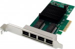 DIGITUS Netzwerkkarte PCI-e 4Port RJ45 Gigabit Intel I350 | DN-10114 | 4016032487951
