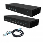 i-tec Universal 5x 4K/60Hz Display Docking Station 2xDP 3xHDMI LAN 2,5Gbps Audio 2x USB-C Power Delivery 100W | CA5MONITORDOCKPD | 8595611707001