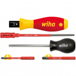 Wiha Drehmoment-Schraubendreher Set TorqueVario-S electric (rot/gelb, 5-teilig, 1 - 5Nm) | 38074 | 4010995380748