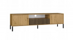 SZAFKA RTV KAMARO 160 DĄB ARTISAN Front ryflowany + Klasyczny | M-MP-RT-KMR-160 SLIM/GŁ-ART | 5904507209858
