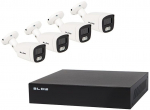Zestaw monitoringu PoE BLOW 4x5MP 1TB BL-KI5B4/PoE/1TB 4x kamery tubowe 5MP dysk HDD1TB | 5900804144458 | 5900804144458