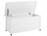 Dārza kaste Beliani CAMPALTO metāla 113 cm 50 cm White | 557733 Bel | 4255664889775