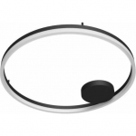 Lampa sufitowa Azzardo Plafon przysufitowy Halo AZ5345 LED 60W ring pilot Black | AZ5345 | 5901238453451