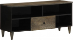 vidaXL TV kapp, must, 100x33x46 cm, t&auml;ispuit mango | 4017808 | 8721158449016