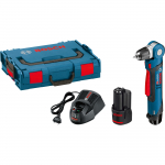 Bosch Powertools Akku-Winkelbohrschrauber GWB 12V-10 Professional, 12Volt (blau/Black, 2x Li-Ionen Akku 2,0Ah, in L-BOXX) | 0601390908 | 3165140730846