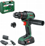 Bosch Powertools Akku-Schlagbohrschrauber AdvancedImpact 18V-80 QuickSnap (gr&uuml;n, Li-Ionen Akku 2,5Ah, Koffer, POWER FOR ALL ALLIANCE) | 06039E2101 | 4053423239652