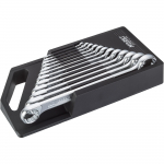 Hazet Doppel-Ringschl&uuml;ssel-Satz 610N/12RS, 12-teilig (Klemmhalter mit Tragegriff) | 610N/12RS | 4000896024988