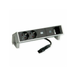 Toiteplokk Bachmann BACHMANN DESK2 2x kaitse&uuml;hendus USB-C, USB laadija 30 W, 1xABD 0,2 m GST18 INOX | 4057298083723 | 4057298083723