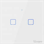 Sonoff Puutetundlik l&uuml;liti T1 EU TX (2-kanaliline) | IM190314013 | 6920075725315