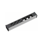 Bachmann CONI &uuml;lepinge kaitse 3 pistikupesa Silver (912.006) | 912.006 | 4016514030088