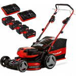 Einhell Professional Akku-Rasenm&auml;her GP-CM 36/47 S HW Li, 36Volt (2x18Volt) (rot/Black, 4x Li-Ionen Akku 4,0Ah, mit Hinterradantrieb) | 3413200 | 4006825639506