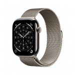 Apple Watch Series 11 GPS + Cellular 46mm Natural Titanium Geh&auml;use mit Natural Milanese Loop - M/L | MFD04ZR/A | 0195950629521