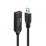 USB-kaabel Lindy USB-A - USB-C 10 m Black (43376) | 43376 | 4002888433761