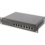 DIGITUS Switch 8-Port  Gigabit          Managed   Black | DN-80117 | 4016032464358