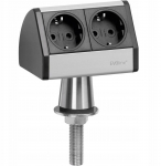 Power strip without switch EVOline EVOLINE&reg;T-Dock 2 sockets 93022055, None, Number of sockets: 2 | 4044657008879 | 4044657008879