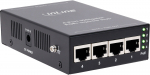 InLine InLine&reg; PoE+ 10Gigabit PoE+ injektor-hub 4 pordiga (4x PoE+), 10Gb/s, metall, ventilaatorita | 4043718350148 | 4043718350148