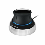 3Dconnexion SpaceMouse Kompakt&reg; Black/Silber - USB 3D Navigations Maus f&uuml;r Windows & macOS | 3DX-700059 | 0821123700284