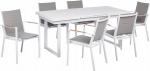 Ēdamistabas komplekts metāla pelēkā krāsā 6 personām Beliani VALCANETTO/ BUSSETO | 510415 Bel | 4255664878045