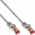 InLine 100 tk hulgi InLine&reg; Patch-kaabel S/FTP PiMF Cat.6 250MHz vask halogeenivaba hall 0,5m | B-76950 | 4043718304394