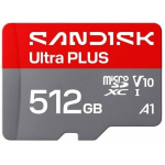 Karta PNY Sandisk Ultra PLUS micro SDXC karta 512GB UHS-I, V10, U1, C10, (200MB/s) | SDSQUBQ-512G-GN6MA | 619659223946